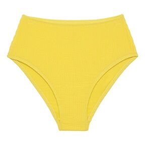 Juniors Ribbed High Waist Bikini Bottoms